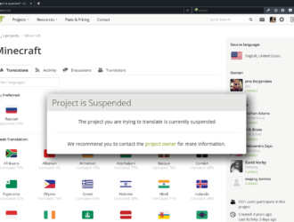 Проект перевода Майнкрафт восстановит работу
