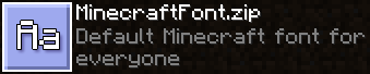 Шрифт для Minecraft
