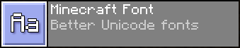 Шрифт для Minecraft Pocket Edition