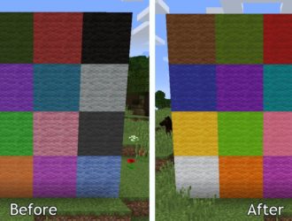 В Minecraft 1.12 изменятся текстуры блоков шерсти
