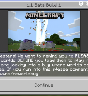 Minecraft Pocket Edition 1.1 beta 1