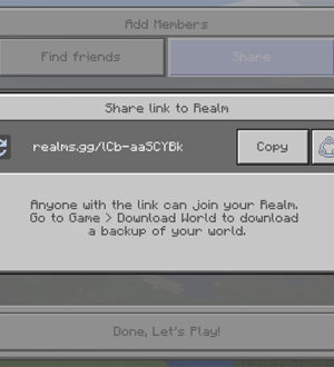 В Minecraft 1.2 упростили приглашения в Realms