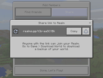 В Minecraft 1.2 упростили приглашения в Realms