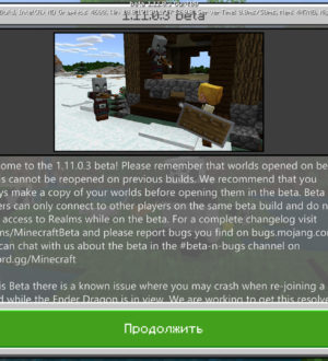 Разбойничьи набеги в новой бета-версии Minecraft 1.11.0.3