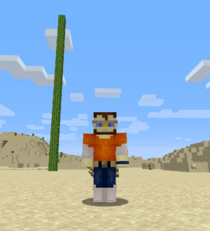 Как в Minecraft вырастают огромные кактусы (рекорд — 22 блока)