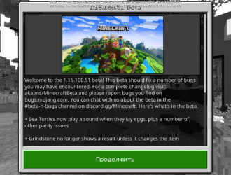 „Что опять?“ — вышла новая бета версия Minecraft 1.16.100.51