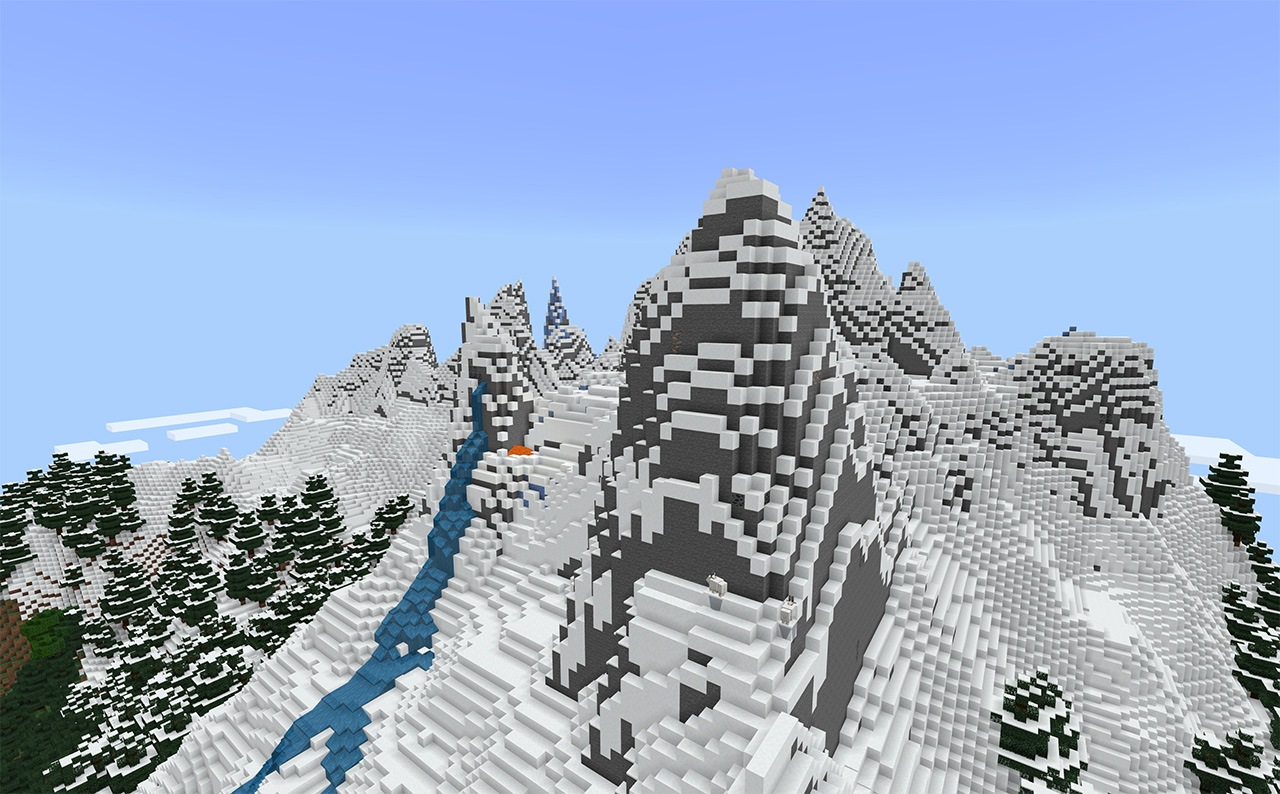 В Minecraft добавили огромные горы - бета-версия 1.16.220.50 - MinecraftMai...