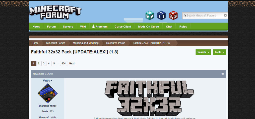 Как был „похищен“ Faithful — самый популярный текстурпак Minecraft