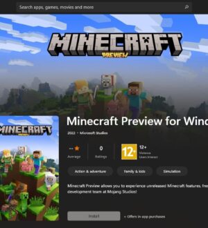 Minecraft Preview доступна в Microsoft Store